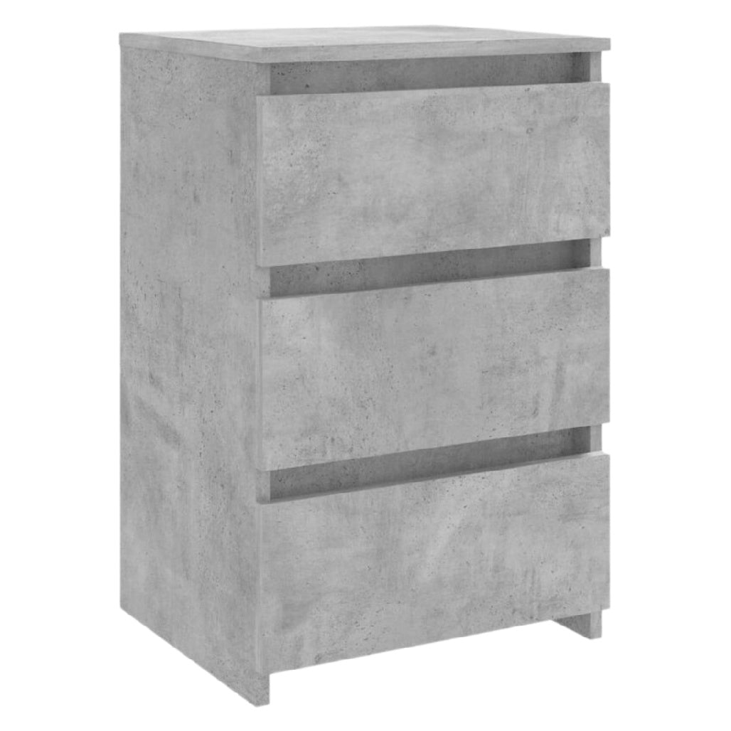 Moderne Beton-Kommode mit drei Schubladen